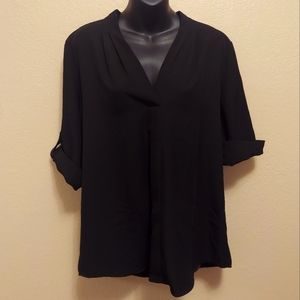Calvin Klein Women's sz L black blouse